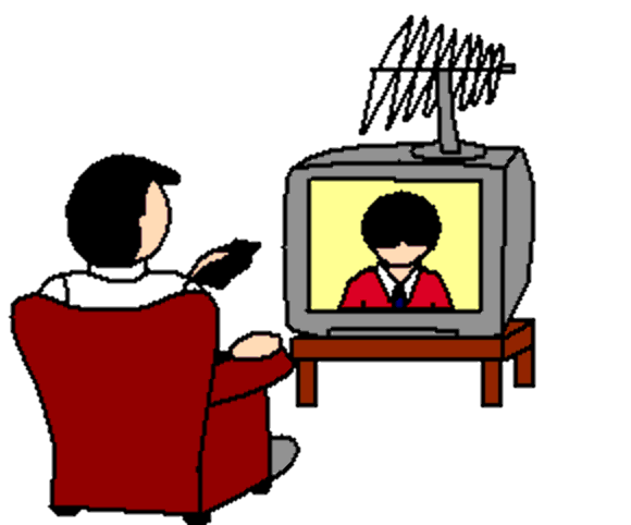 watching TV