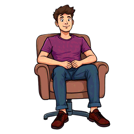 sitting back