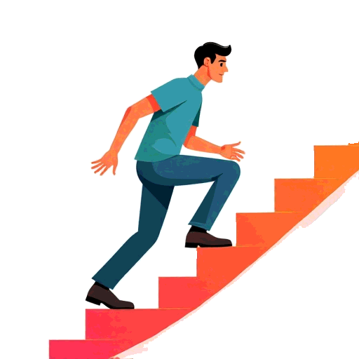 racing upstairs
