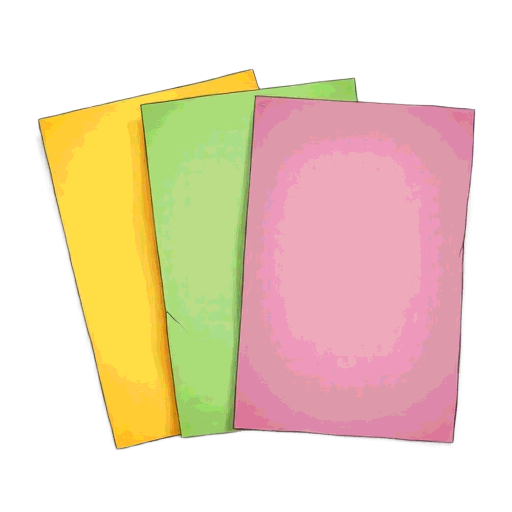 coloured paper