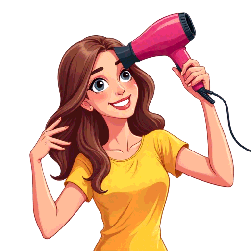 drying hair