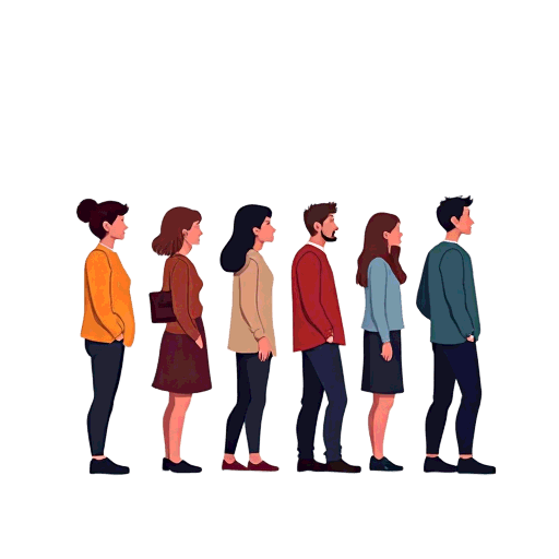 line up