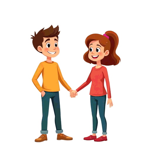 holding hands