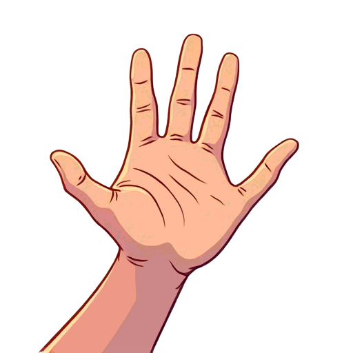 hold a hand up