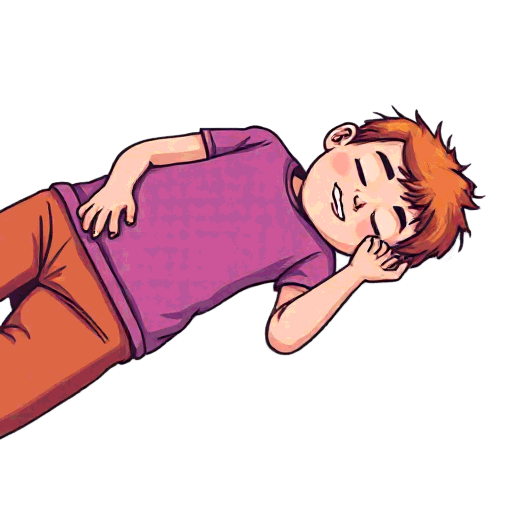 lying down
