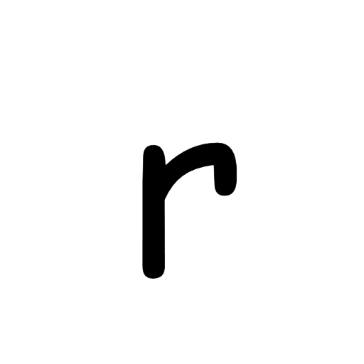 r lower case