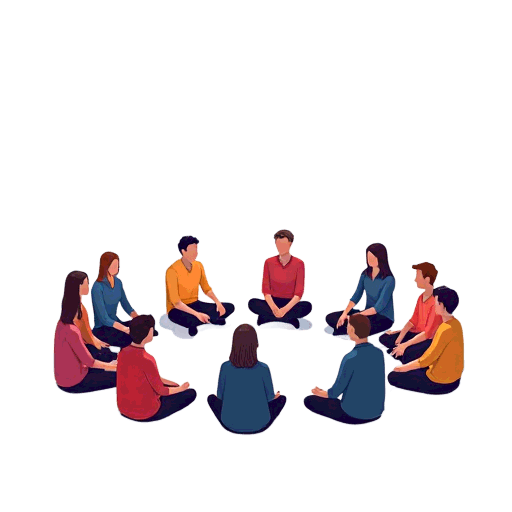 circle of adults