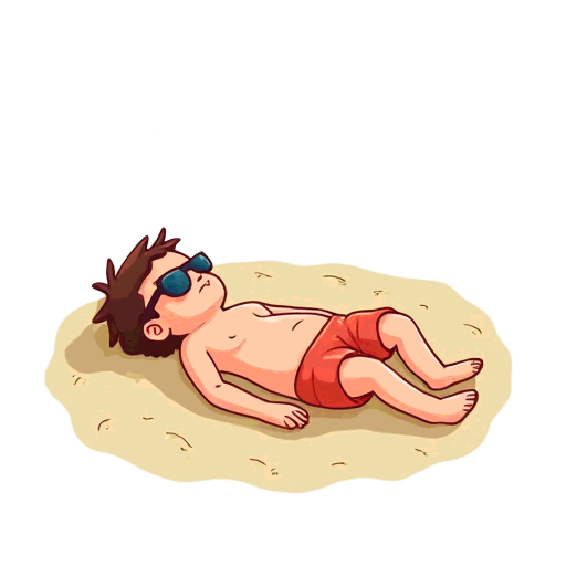 sunbathing
