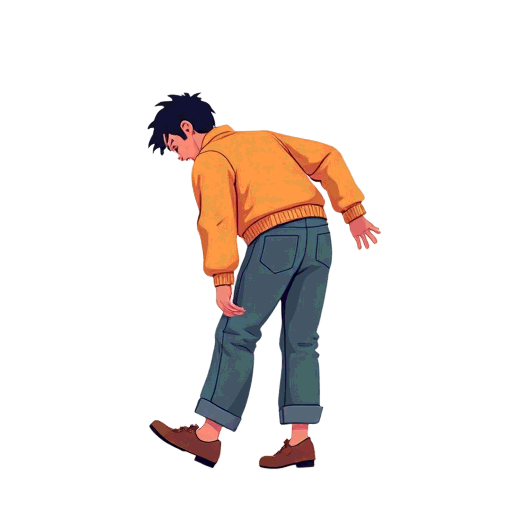 look down