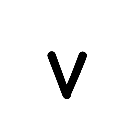 v lower case