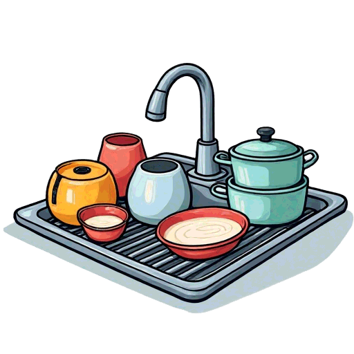 washing up