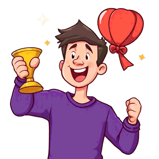 winning a prize