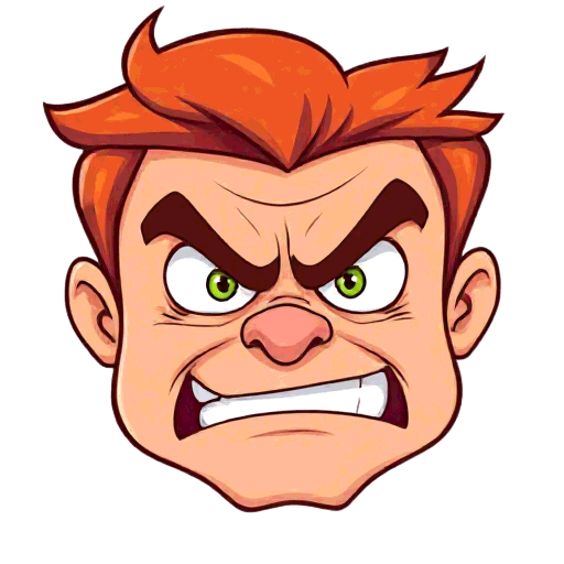 angry face