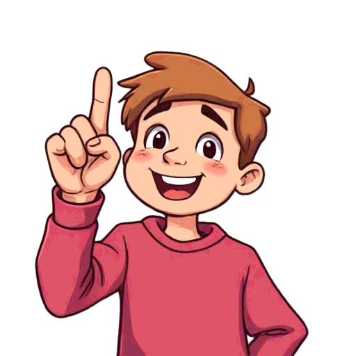 first finger in the air