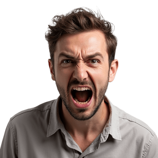 angry man