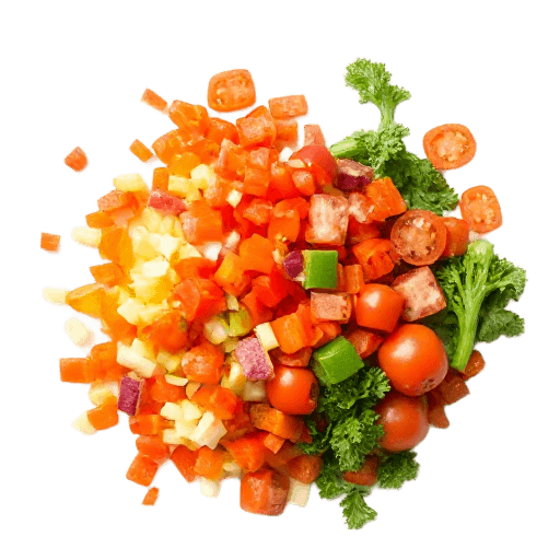chopped vegetables