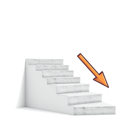 downstairs