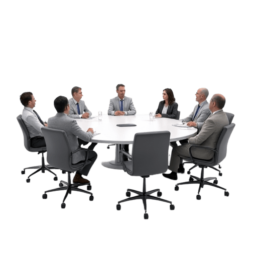 in a meeting