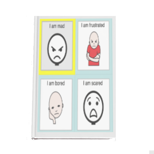 laminated communication sheet with pictures