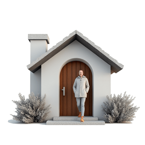 leaving a house