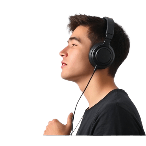 listening to music