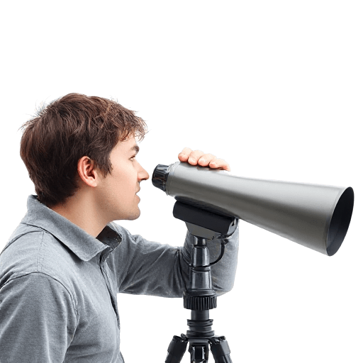 look through a telescope