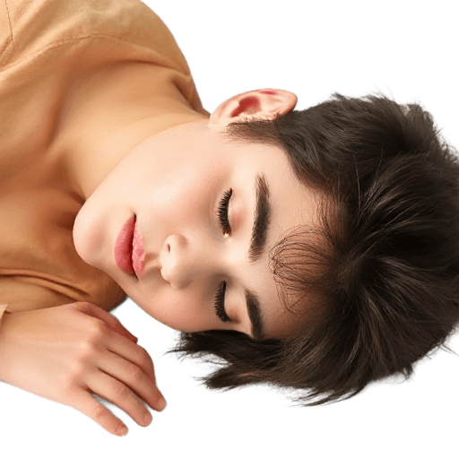 lying down