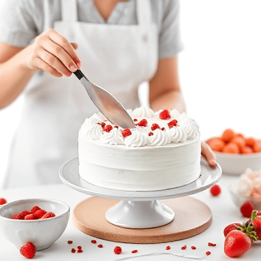 making a cake