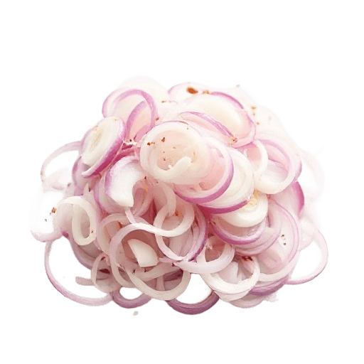 sliced red onions