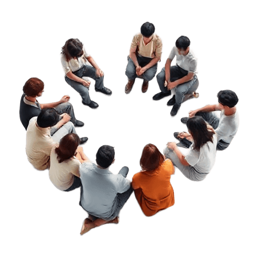 sitting in a circle