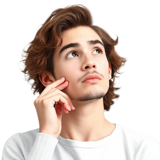 thinking about something