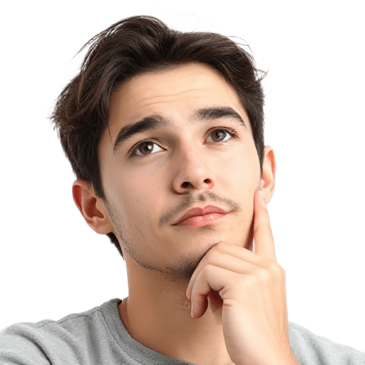 thinking about something