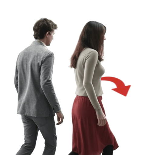 turning away