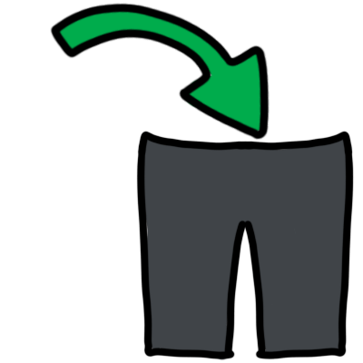 put trousers / pants on