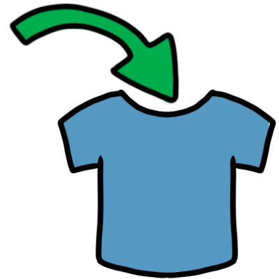 put shirt on