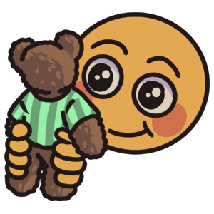 holding teddy