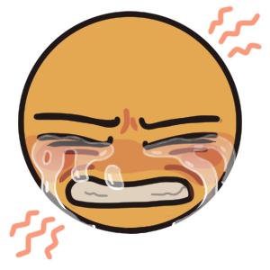 crying a lot from pain