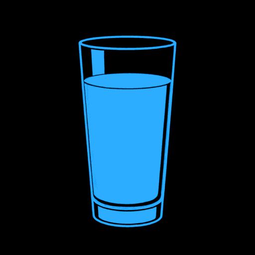 glass of water