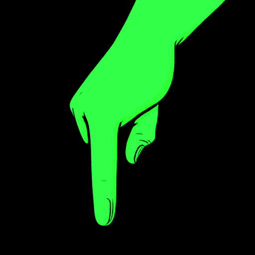 point down
