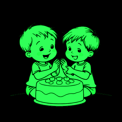 children playing pat a cake