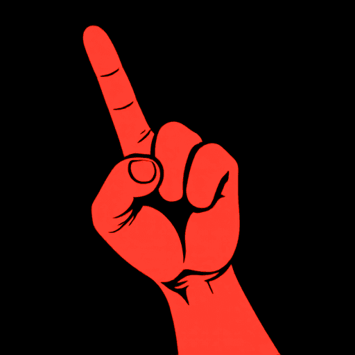 pointing up