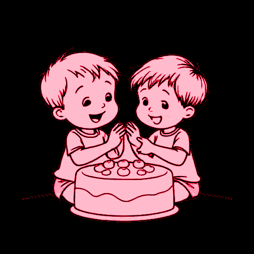 children playing pat a cake