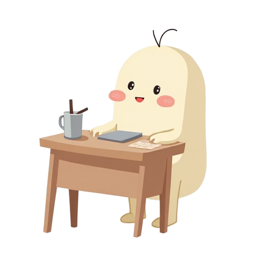 at a desk