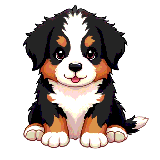 Bernese mountain dog puppy