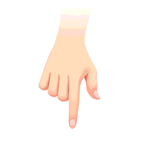 point down