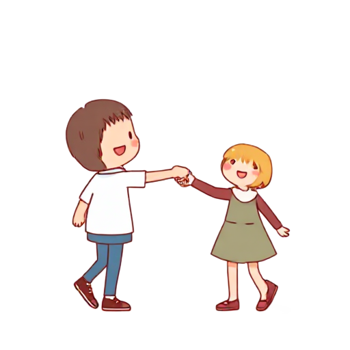 holding hands