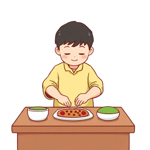 putting.on table