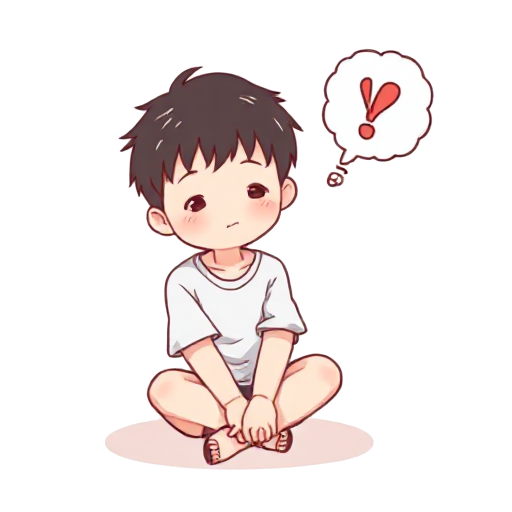 sitting down