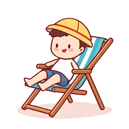 sit in a deckchair