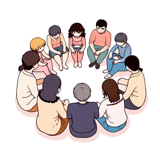 sitting in a circle